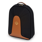 Gigbag Greenline mit Gebr. Alexander Logo, Vorderseite, Farbe schwarz-cognac